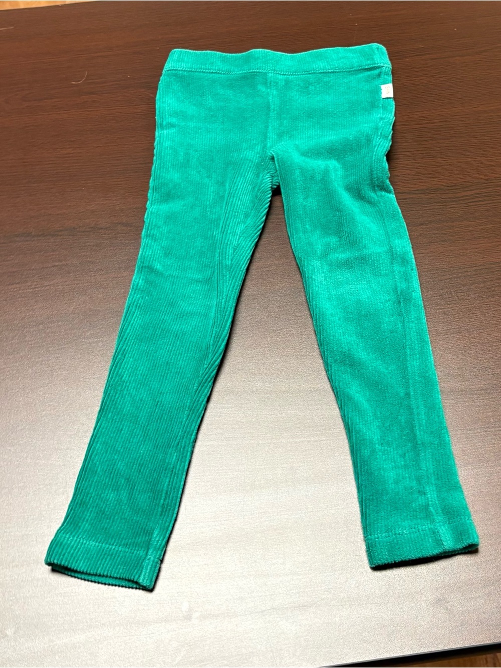 Sammy + Nat Emerald Green Corduroy Stretch Leggings